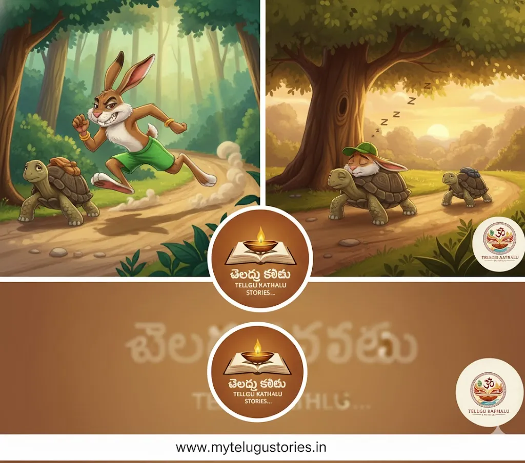 Tortoise and Hare Story in Telugu: 1 అద్భుతమైన Katha! 2 Tortoise and Hare Story in Telugu